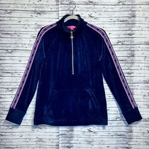 Lilly Pulitzer Velour 1/2 Zip Skipper Popover